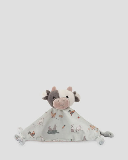 Little Linen Baby Comforter - Farmyard Cow