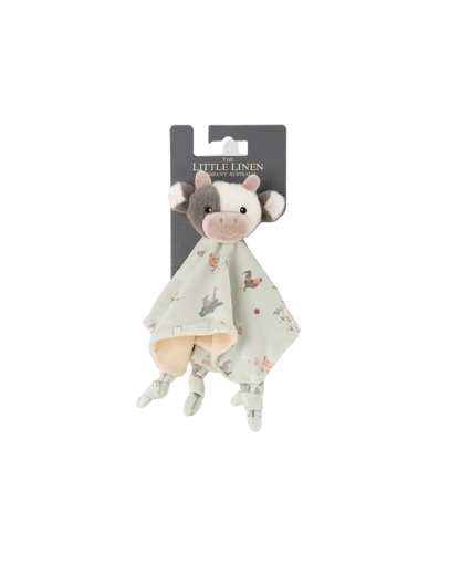 Little Linen Baby Comforter - Farmyard Cow