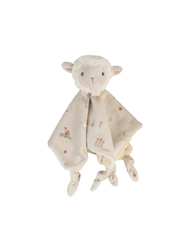Little Linen Baby Comforter - Farmyard Lamb