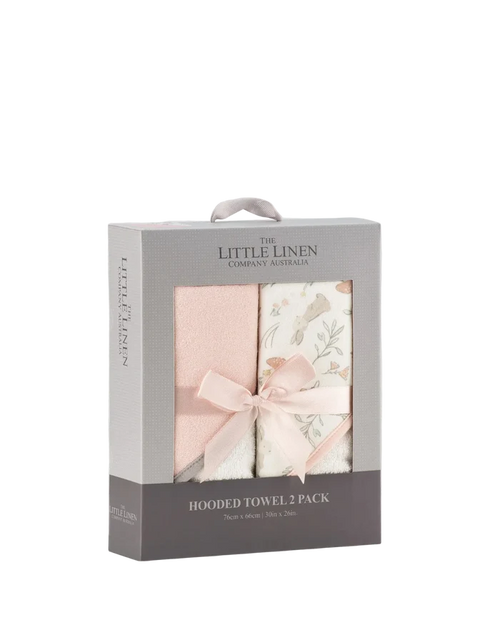 Little Linen Baby Hooded Towels 2 Pack - Harvest Bunny