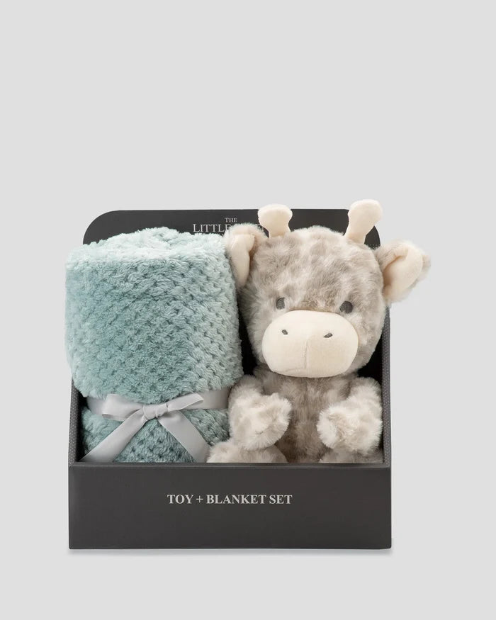 Little Linen Soft Plush Toy & Blanket - Savanna Giraffe