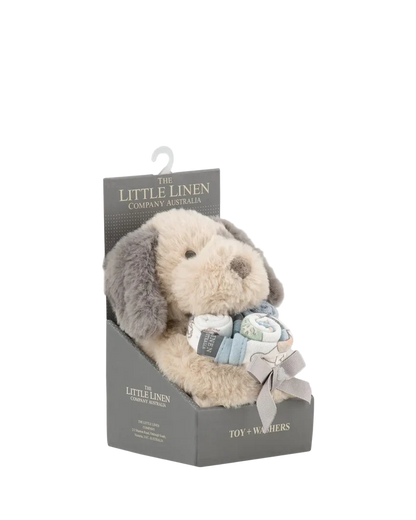 Little Linen Soft Plush Toy & Washer Gift Box - Barklife Patch