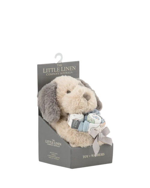 Little Linen Soft Plush Toy & Washer Gift Box - Barklife Patch