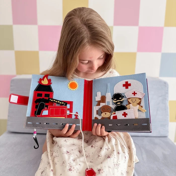Little Role Players Felt Busy Book | Screen-Free Dress-Up Activity Book For Kids