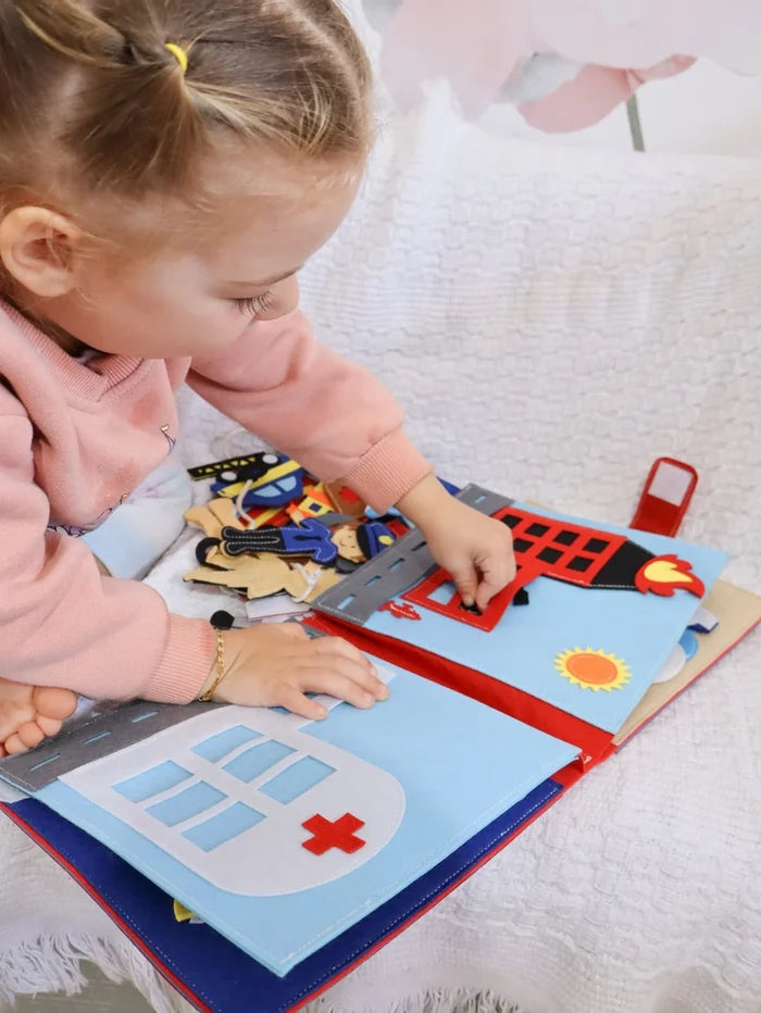 Little Role Players Felt Busy Book | Screen-Free Dress-Up Activity Book For Kids