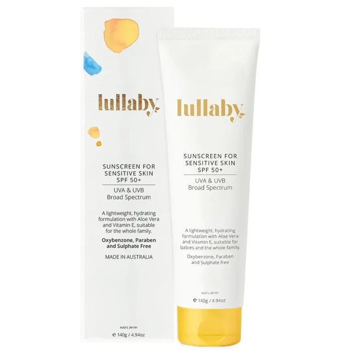 Lullaby SPF50+ Sensitive Skin Sunscreen 140g