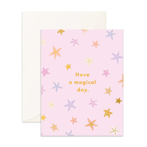 Magical Day Starfish Birthday Greeting Card