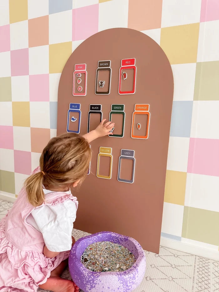 Magnetic Colour Sorting Jars | Montessori Sorting Jars