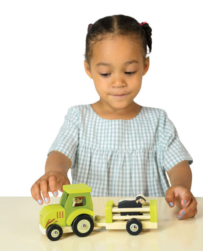 Mentari Wooden Tractor & Trailer