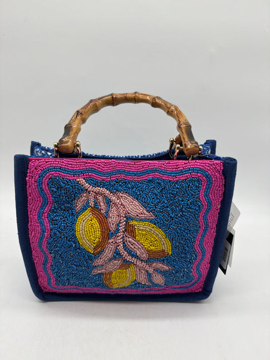 MINI TOTE LIMONCELLO DREAM HAND BEADED