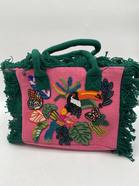 MINI TOTE PINK FLUTTER OASIS