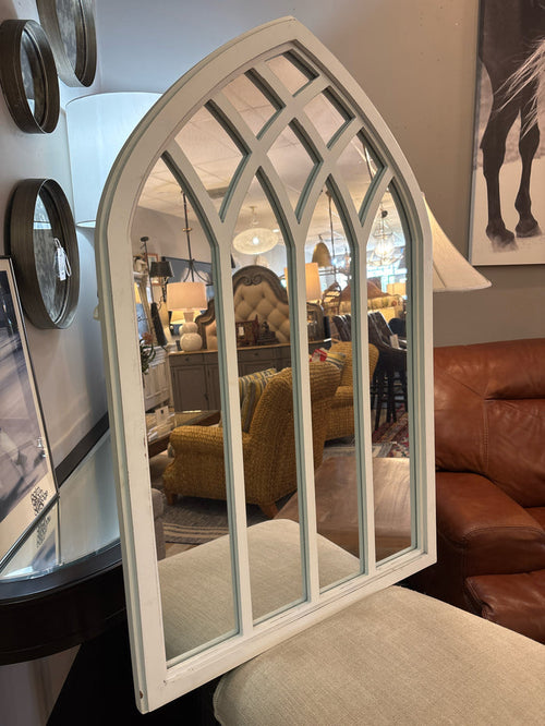MIRROR WINDOW PANE STYLE WHITE