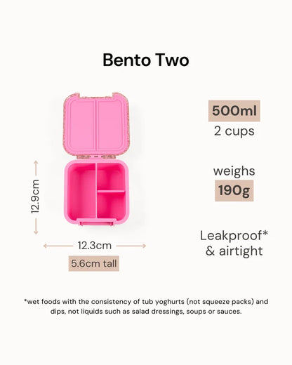Montiico Bento Two Snack Box - Unicorn