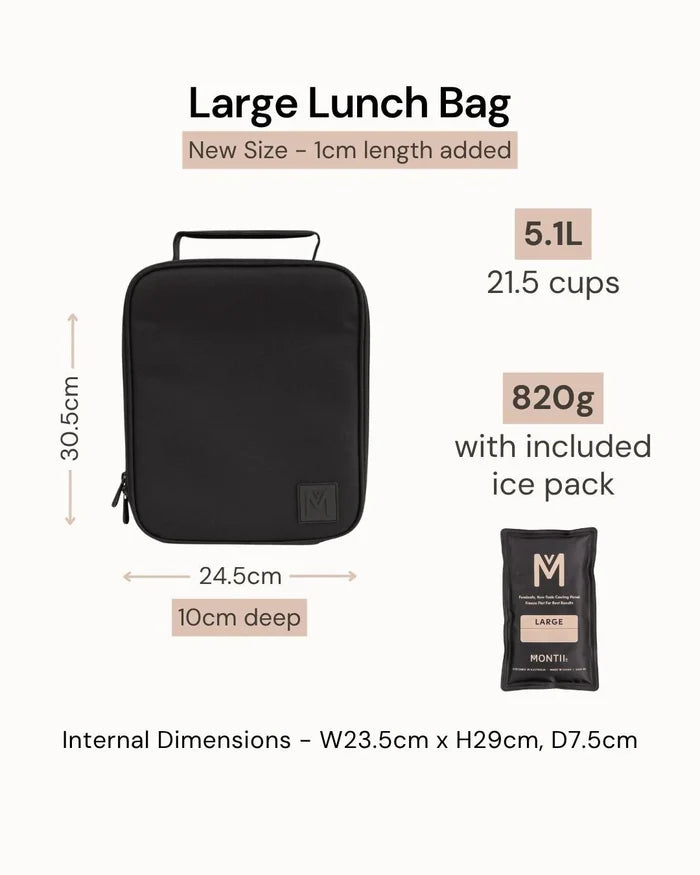 Montiico Large Insulated Lunch Bag - Dinosaur