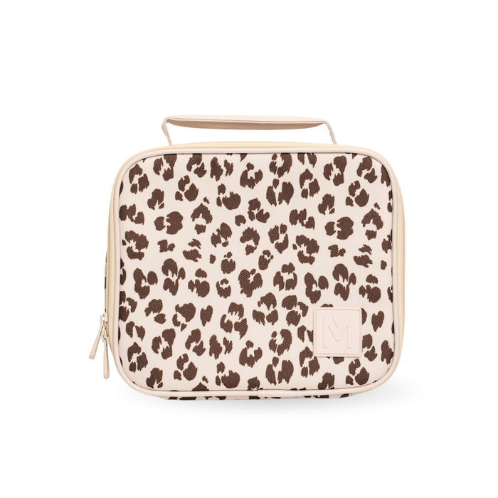 Montiico Medium Insulated Lunch Bag - Cream Leopard