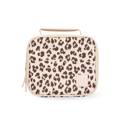 Montiico Medium Insulated Lunch Bag - Cream Leopard