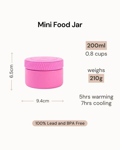 Montiico Mini Insulated Food Jar - Blueberry