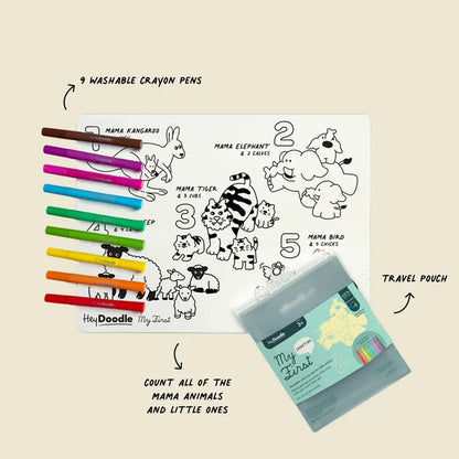 My First Counting Colouring & Doodle Mat