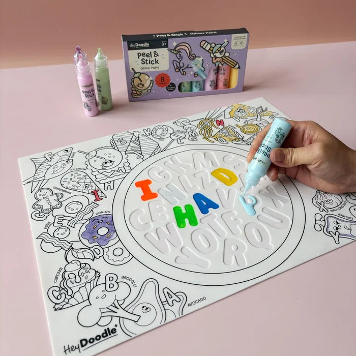 Peel & Stick Glitter Paint 8 Pack