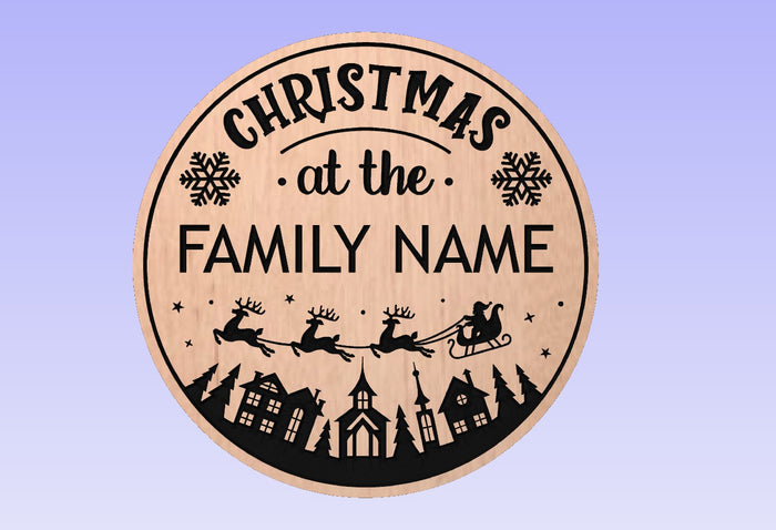 D6 Christmas Door Hanger