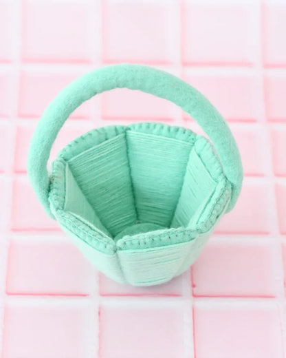 Petite Felt Easter Basket - Teal
