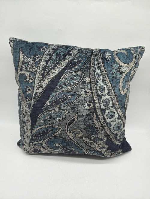 PILLOW BLUE PAISLEY PATTERN