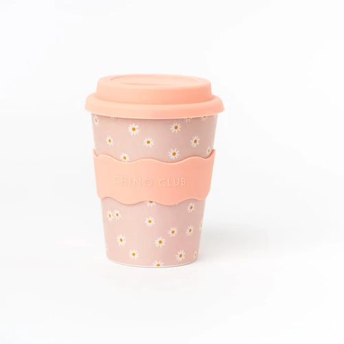 Pink Daisy Adult Coffee Cup 350ml (DAMAGED PACKAGING)