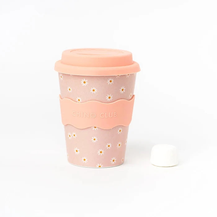 Pink Daisy Adult Coffee Cup 350ml (DAMAGED PACKAGING)