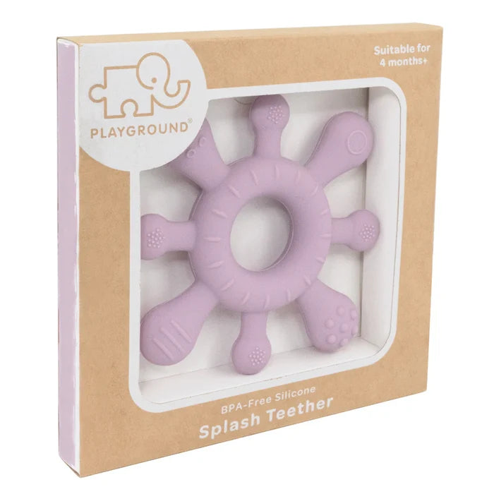 Playground Silicone Splash Teether Dusty Mauve