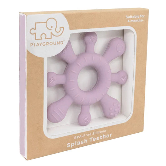Playground Silicone Splash Teether Dusty Mauve