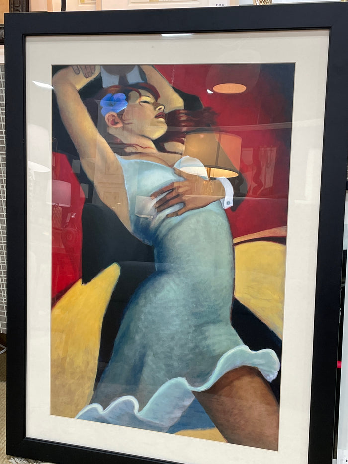 PRINT SCARLET DANCER BLACK FRAME