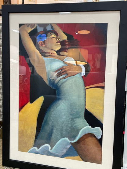 PRINT SCARLET DANCER BLACK FRAME