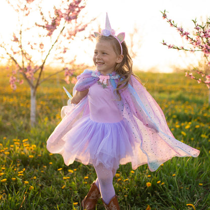 Rainbow Unicorn Cape & Headband | Size 4-6