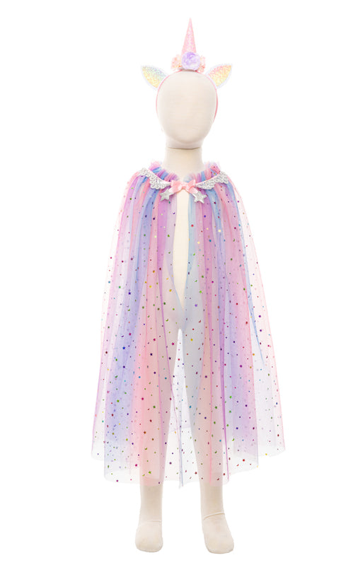 Rainbow Unicorn Cape & Headband | Size 4-6
