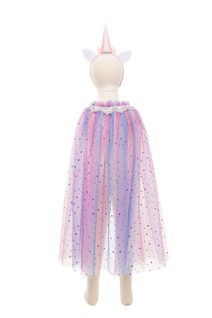 Rainbow Unicorn Cape & Headband | Size 4-6