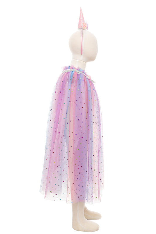 Rainbow Unicorn Cape & Headband | Size 4-6
