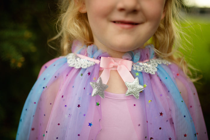 Rainbow Unicorn Cape & Headband | Size 4-6