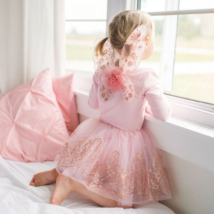 Rose Gold Tutu & Wings Set | Size 4-6