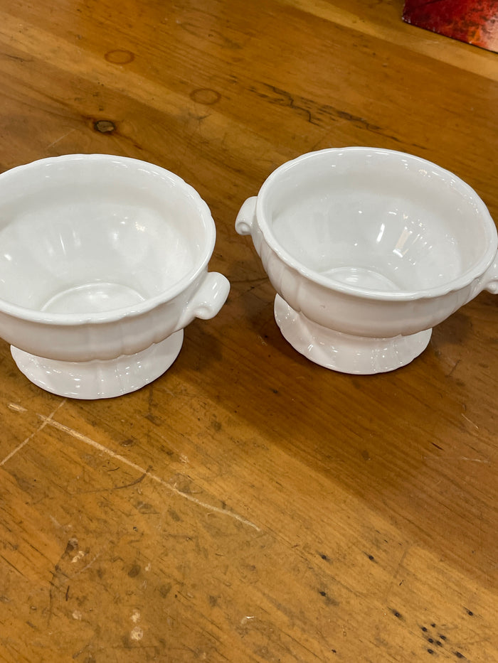 SET OF 2 TUREENS WHITE
