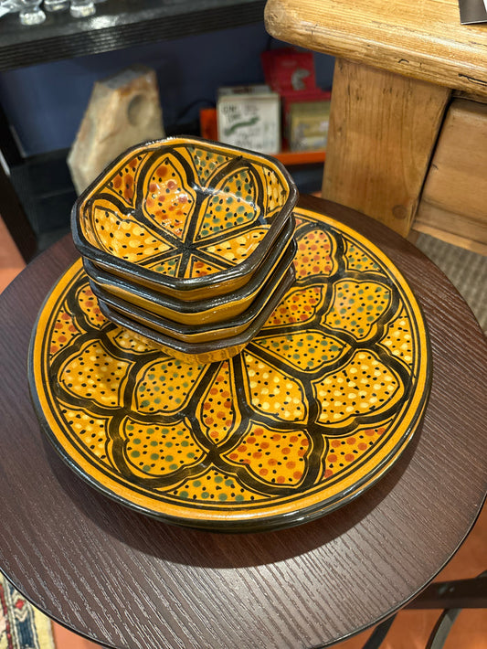 SIX PIECE TUNISIAN LUNCH SET