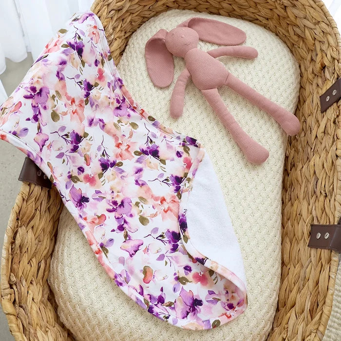 Snuggle Hunny Organic Cotton Burp Cloth - Blushing Beauty