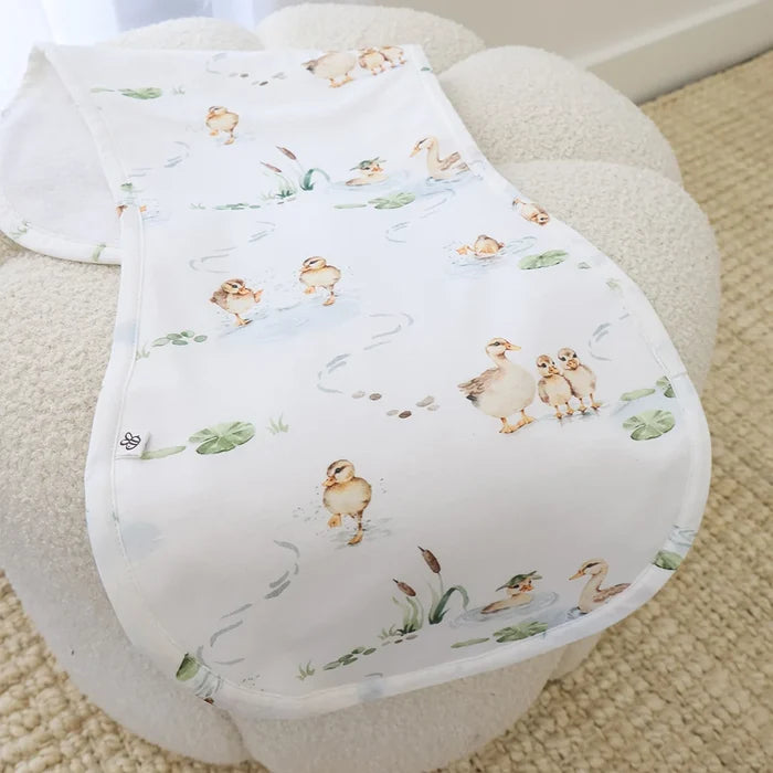 Snuggle Hunny Organic Cotton Burp Cloth - Duck Pond