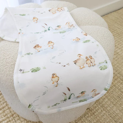 Snuggle Hunny Organic Cotton Burp Cloth - Duck Pond