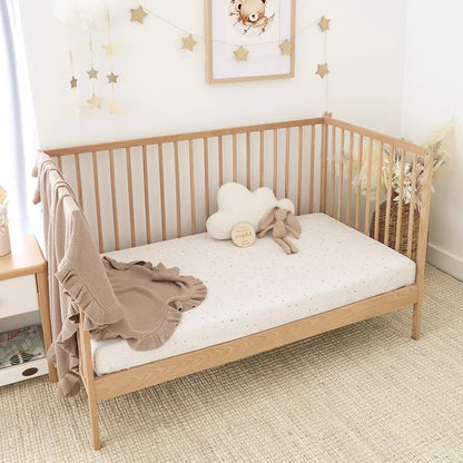 Snuggle Hunny Organic Fitted Jersey Cotton Cot Sheet - Stardust