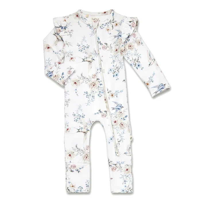 Snuggle Hunny Organic Snugglesuit - Sweet Swallows