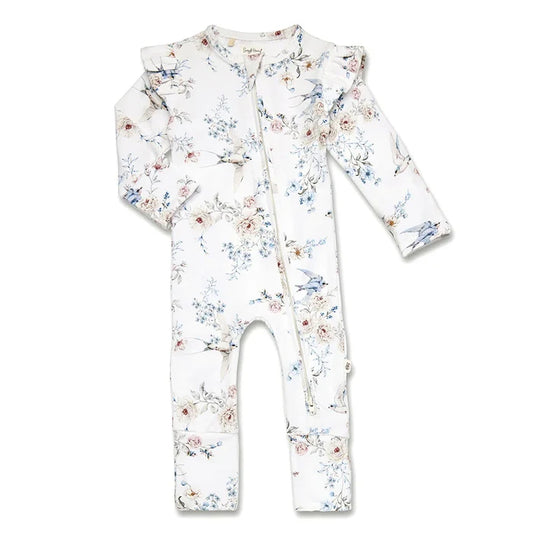 Snuggle Hunny Organic Snugglesuit - Sweet Swallows