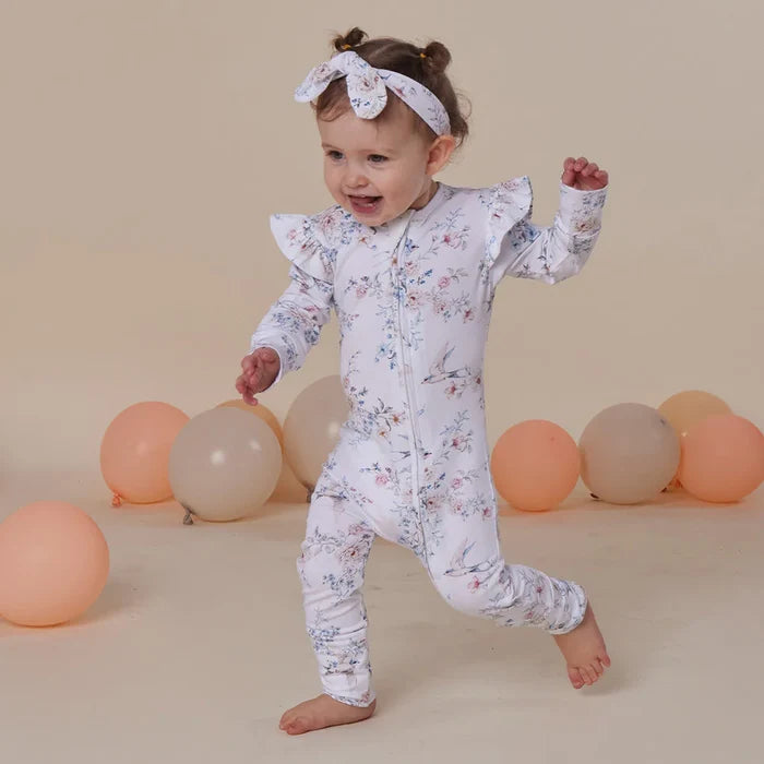 Snuggle Hunny Organic Snugglesuit - Sweet Swallows