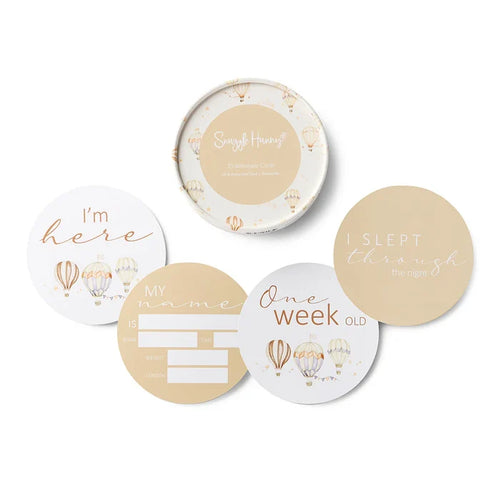 Snuggle Hunny Reversible Milestone Cards - Up & Away & Pebble