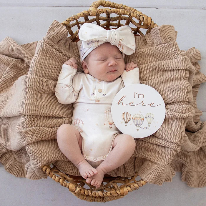 Snuggle Hunny Reversible Milestone Cards - Up & Away & Pebble