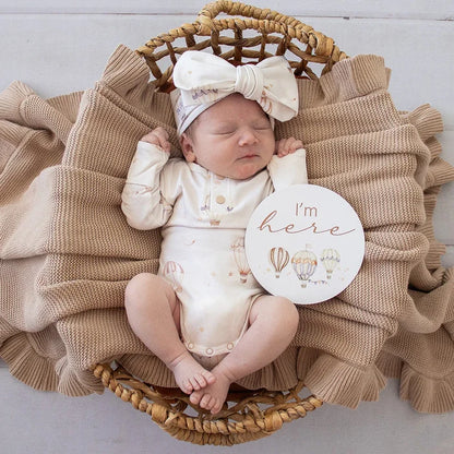 Snuggle Hunny Reversible Milestone Cards - Up & Away & Pebble
